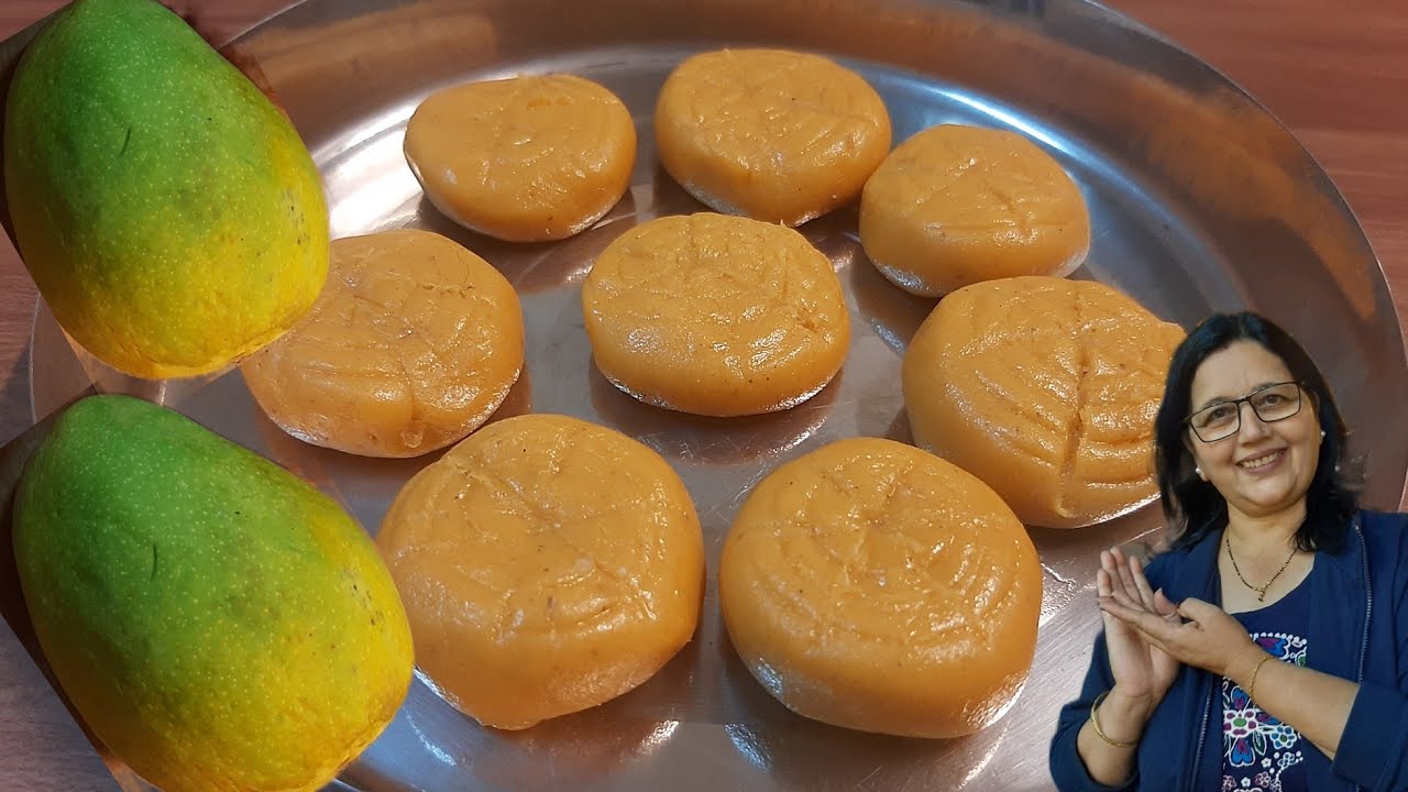 Aam ras ka peda | Keri na ras mathi penda | Mango peda recipe | peda @AnjanaThankisKitchen