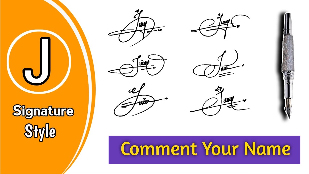 J letter signature style || Creative & unique signature ideas