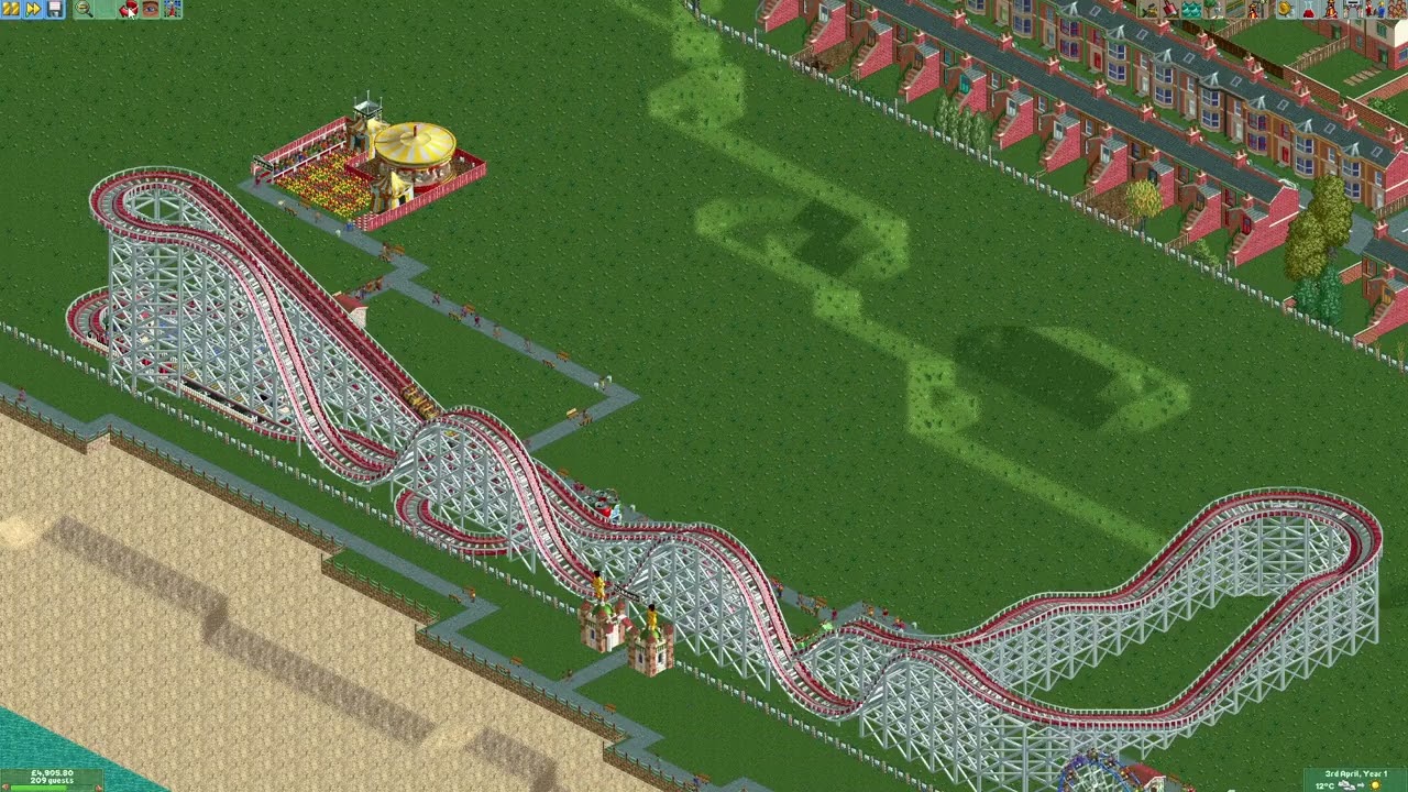 Rollercoaster Tycoon Longplay - Bumbly Beach [No Commentary]