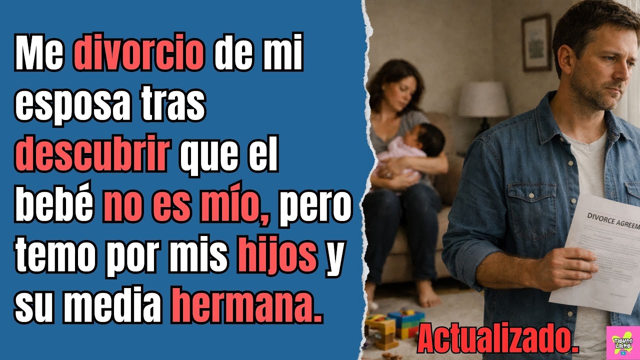 Me divorcio de mi esposa tras descubrir que el bebé no es mío, pero temo por mis hijos y su media...