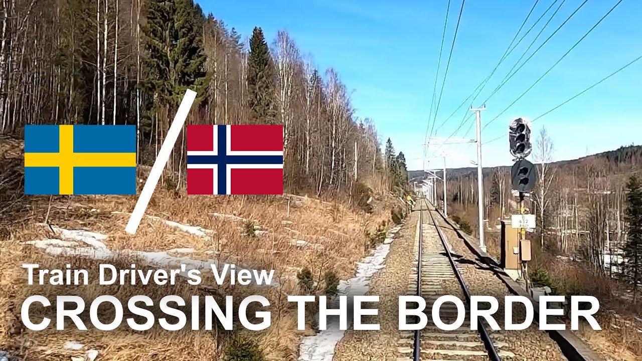TRAIN DRIVER'S VIEW: Crossing The Border (Karlstad to Oslo)