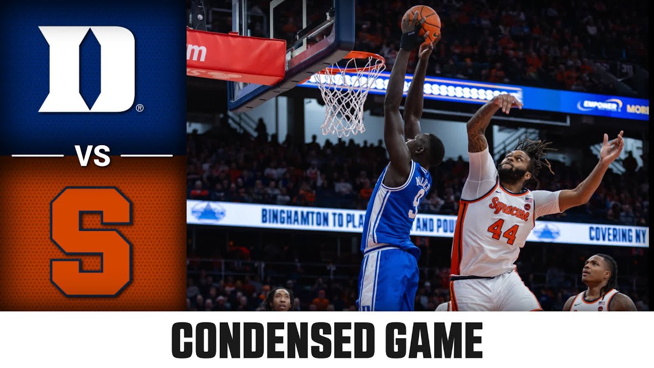 Duke vs. Syracuse Condensed Game | 2024-25 ACC Men's Basketball