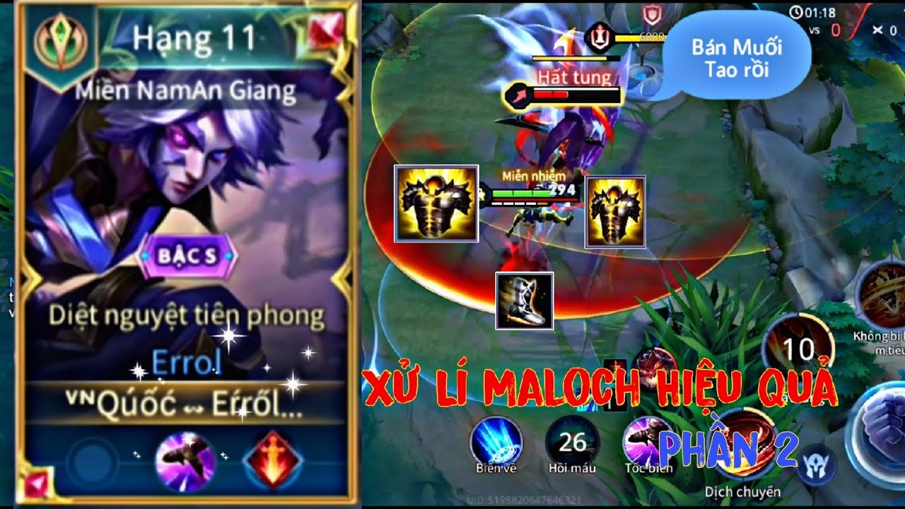 Top Errol &bull; C&aacute;ch Chơi Errol Đối Đầu Với Maloch Ở Đường Caesars Hiệu Quả( Phần 2 )| Li&ecirc;n Qu&acirc;n Mobile.