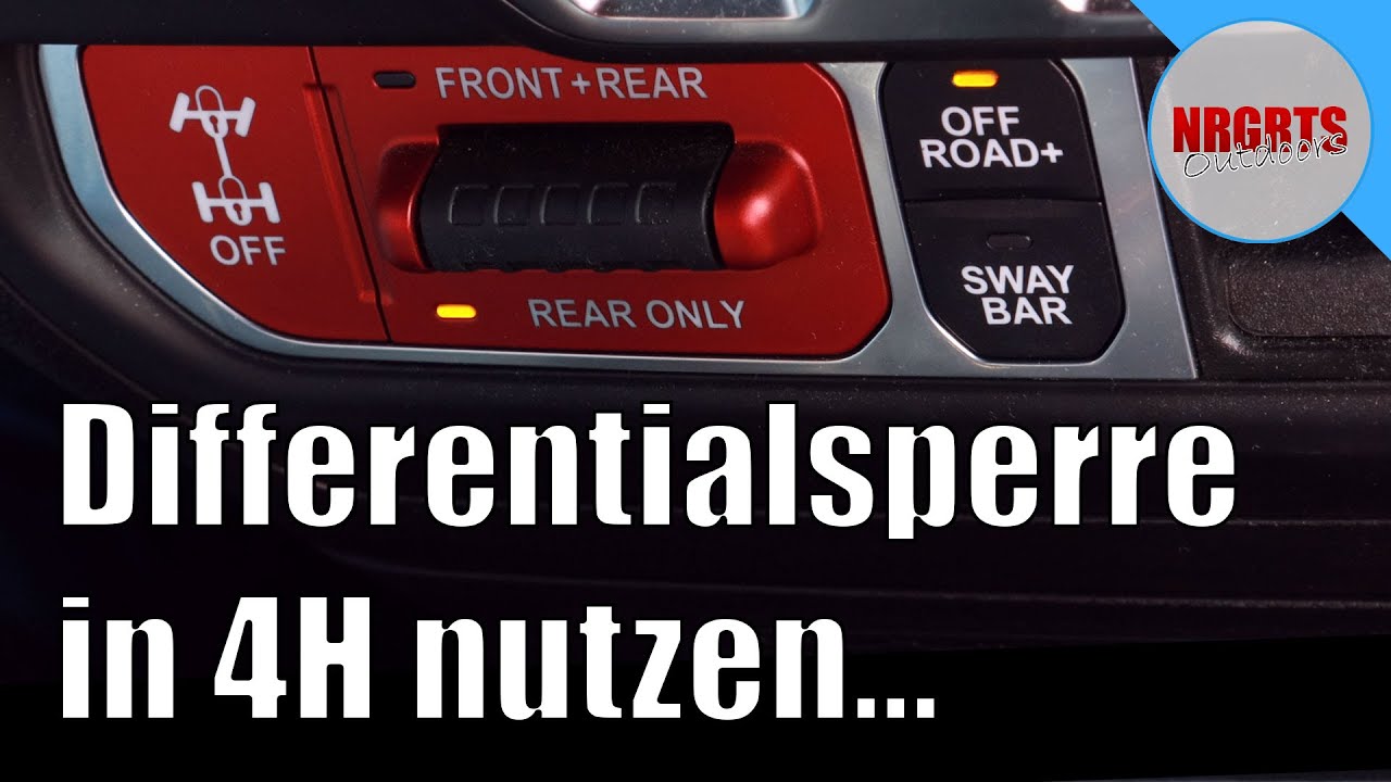 Erklärt in 60 Sekunden: Differentialsperre in 4H beim Jeep Wrangler JL