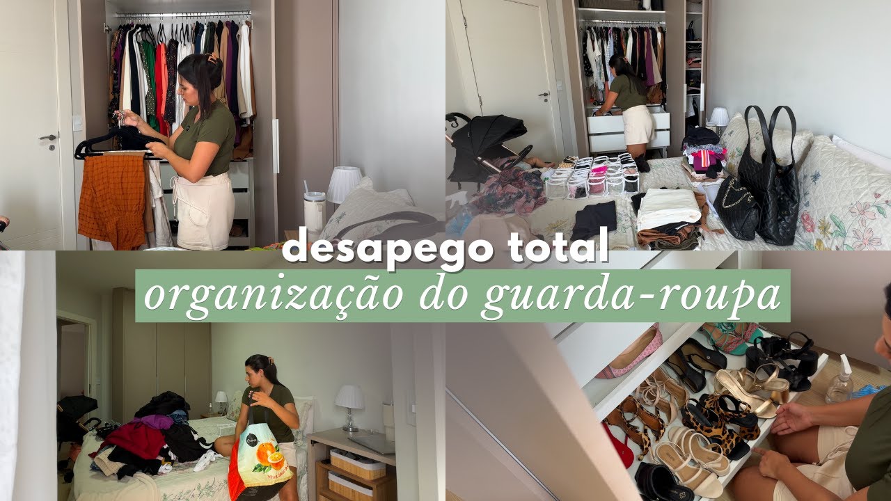 Destralhe e Organização do Guarda-roupa para 2025 ✨ ! | Desapego TOTAL das roupas pós gravidez 😱
