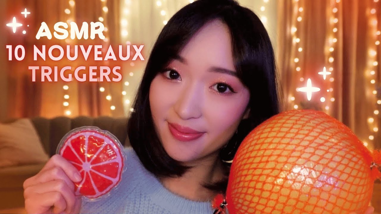 ASMR 🍊 10 nouveaux triggers récents ou inédits pour vous détendre ce soir 🧡🌙