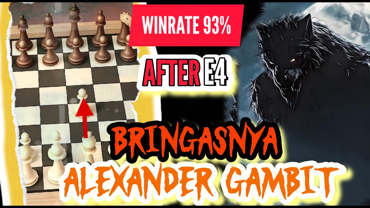 Gambit agresif brutal setelah E4 | Hanya 5% Orang yang tahu ‼️