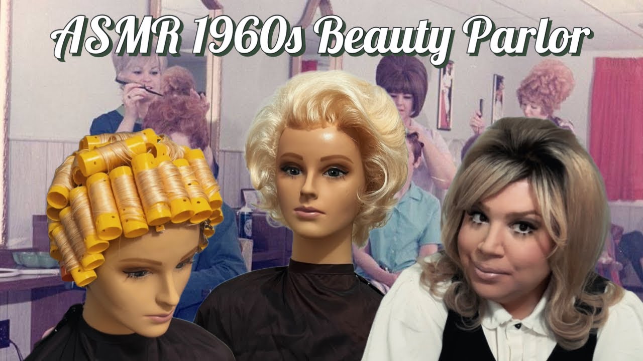 ASMR 1960’s Hair Salon Roleplay | Roller Set | No Talking | Hair Dryer Sounds | Vintage Magazine