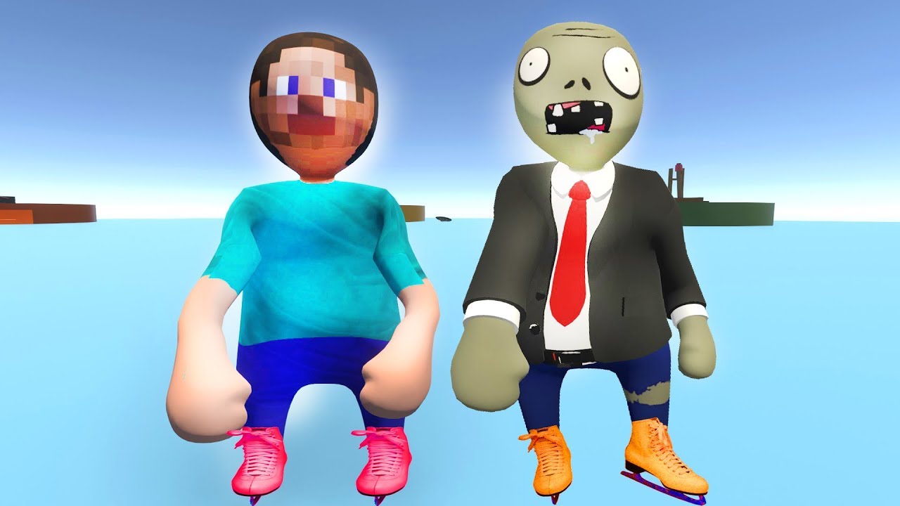 ZOMBİK VE STEVE BUZ PATENİ YAPAR 😱 - Süper Kahramanlar
