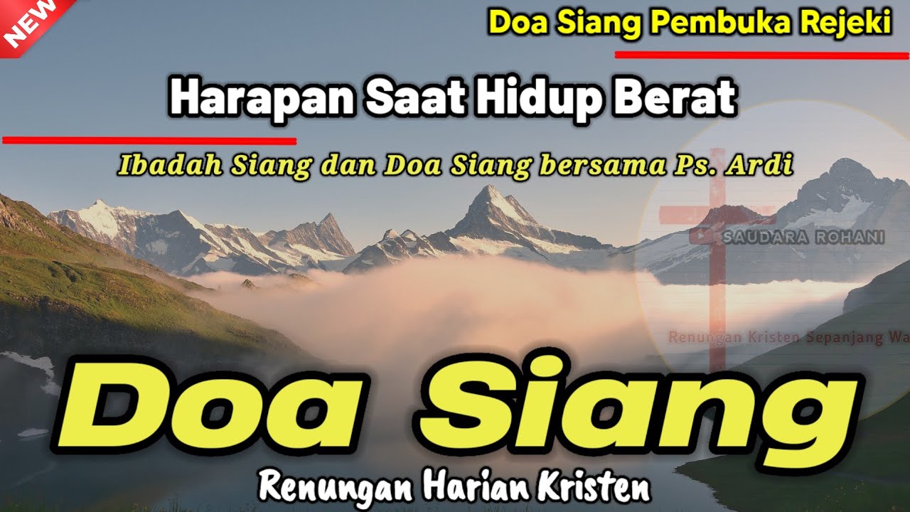 Renungan Siang Kristen - Doa Siang - Suara Injil - Pohon Kehidupan Terbaru - Renungan Siang Katolik