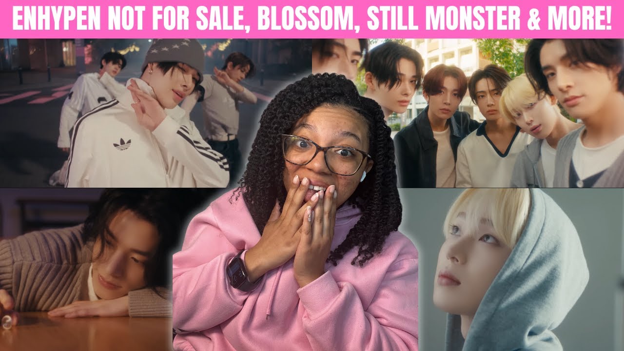 Реакция на клипы ENHYPEN NOT FOR SALE, BLOSSOM, STILL MONSTER, FLICKER, BLIND, XO MV и SWEET VENOM!
