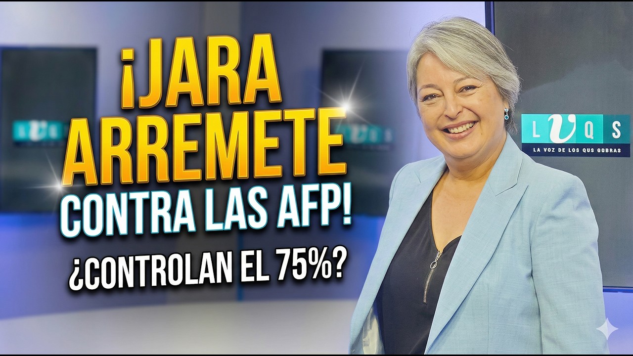 JEANNETTE JARA ARREMETE CONTRA LAS AFP: &ldquo;CONTROLAN EL 75% DEL PIB Y LA REFORMA LAS ENFRENT&Oacute;&rdquo;