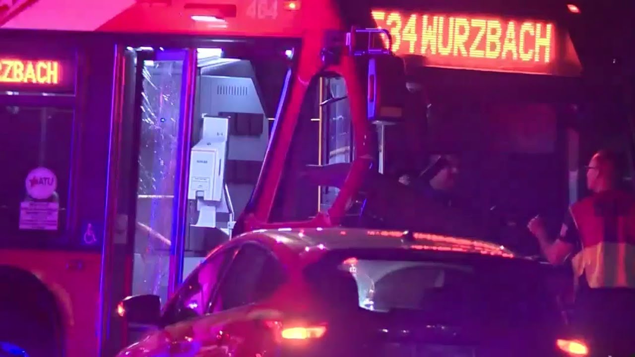 Car traveling on wrong-side of road hits VIA bus head-on, police say