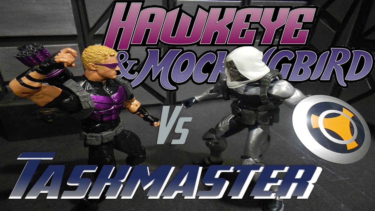 Hawkeye & Mockingbird vs Taskmaster Stop Motion Fight