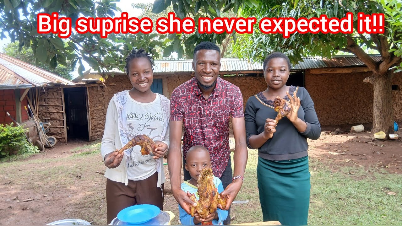 The Welcome She Didn’t Expect! 🎉🍗 | Ugali, Roasted Chicken & Love After Long School Term