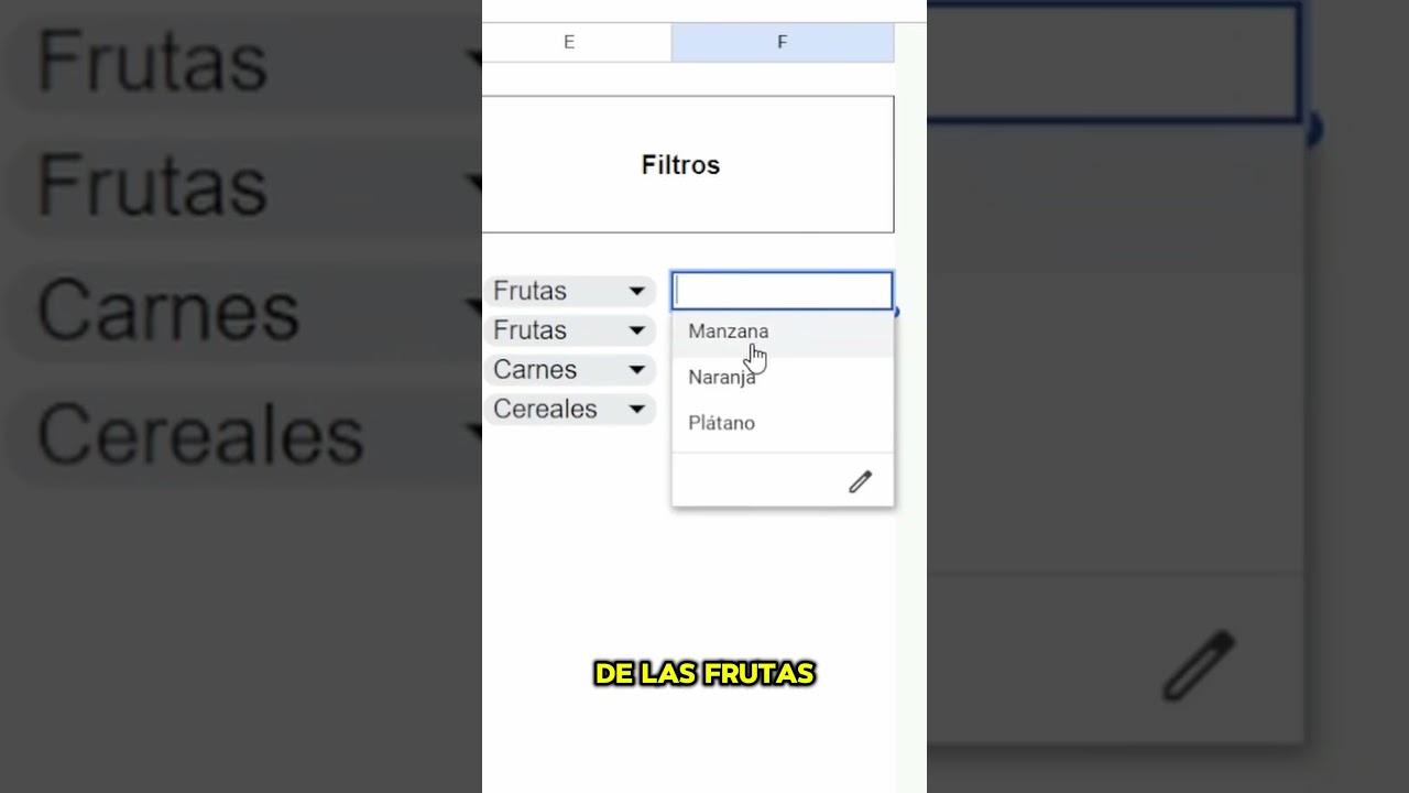 Listas dependientes con C&oacute;digo  - Google Sheets  #googlesheets #tutorial