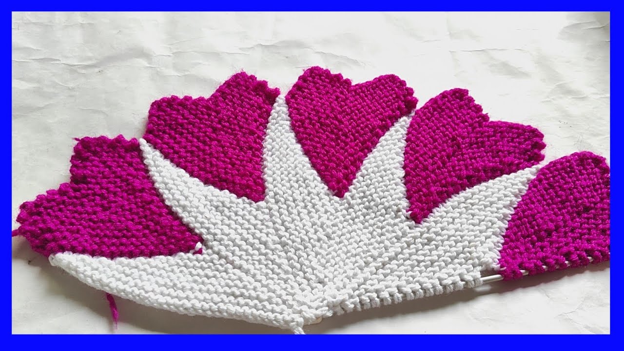 32  फंदे से बनाए कलियों वाला पायदान  l knitting, Paydan / door mat / paidan @NILIMA CREATION 18