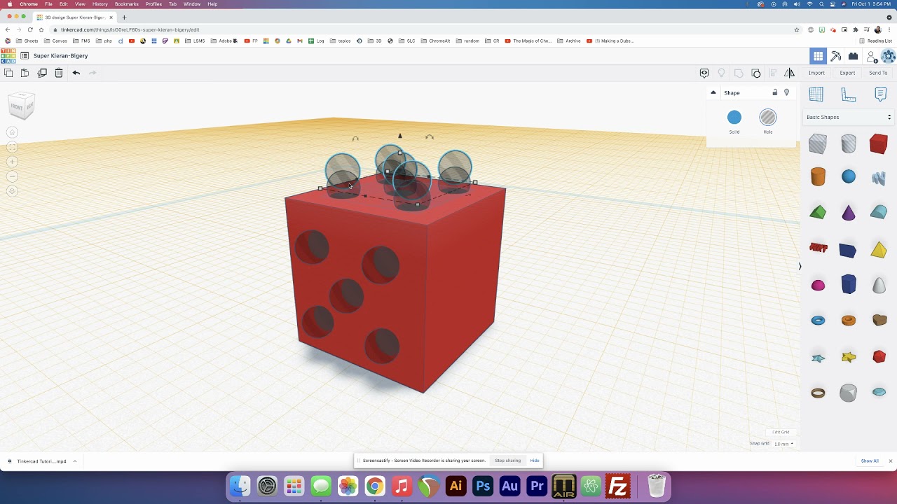 Tinkercad Tutorial - Building Dice