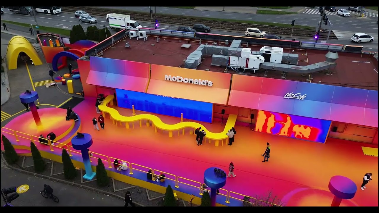 Kolorowy i wyjątkowy McDonald's Poznań #poznań #mcdonalds