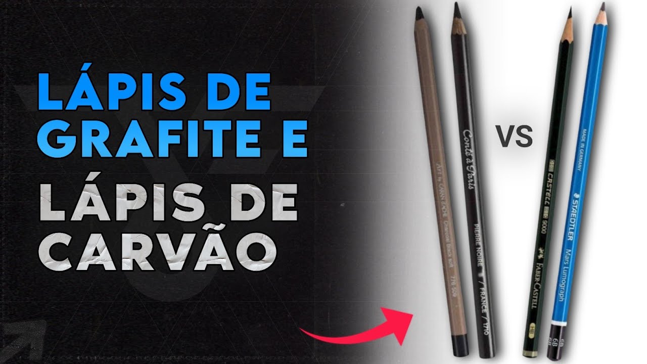 Lápis de Carvão vs Lápis de Grafite - Comparações e Opiniões