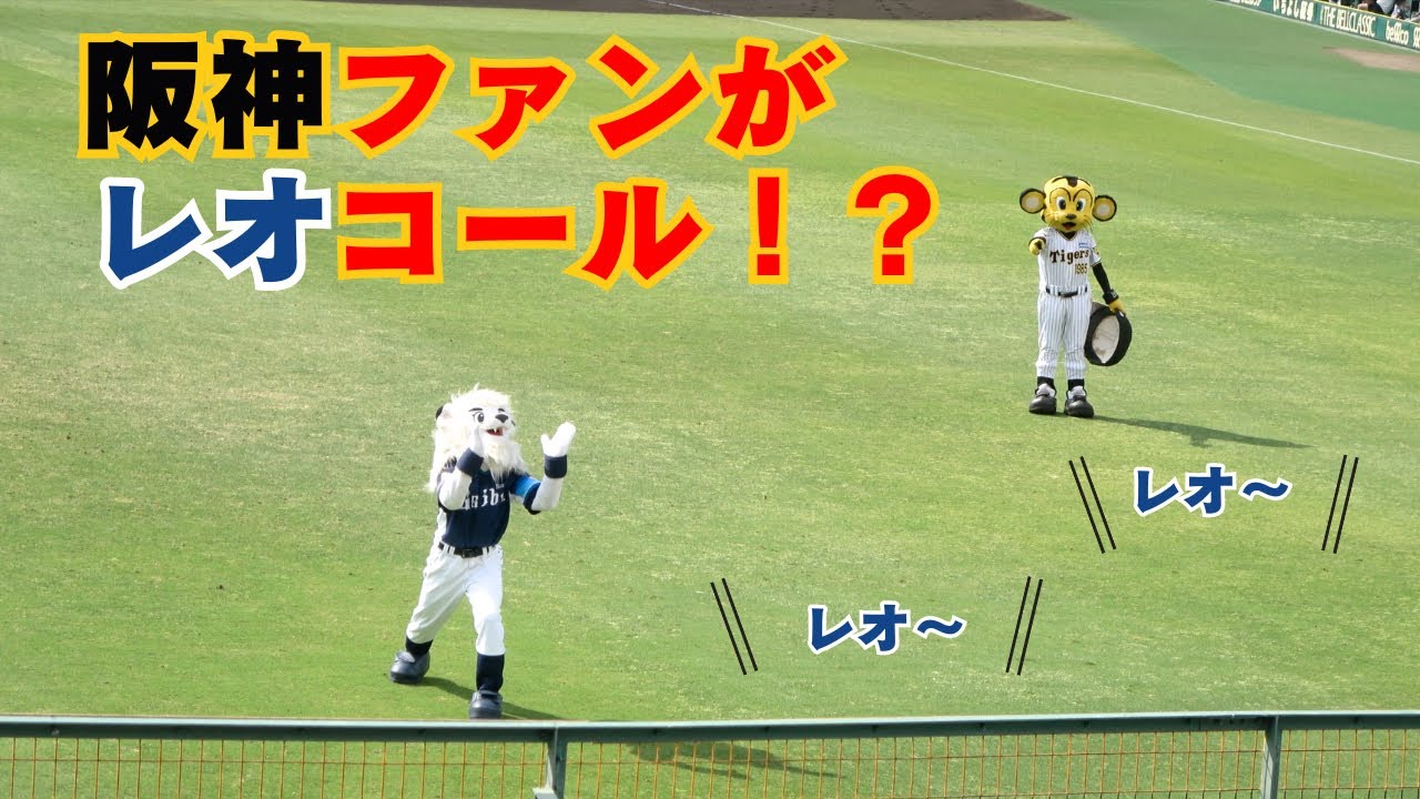 【どっちがすごい？】球場大盛り上がり！トラッキーvsレオ