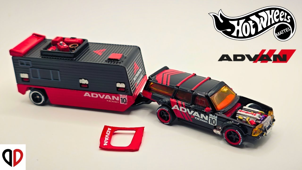 Advan Volvo 240 Drift Camper | Hot Wheels Custom