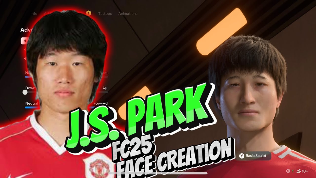 FC 25 Ji Sung Park Face Creation