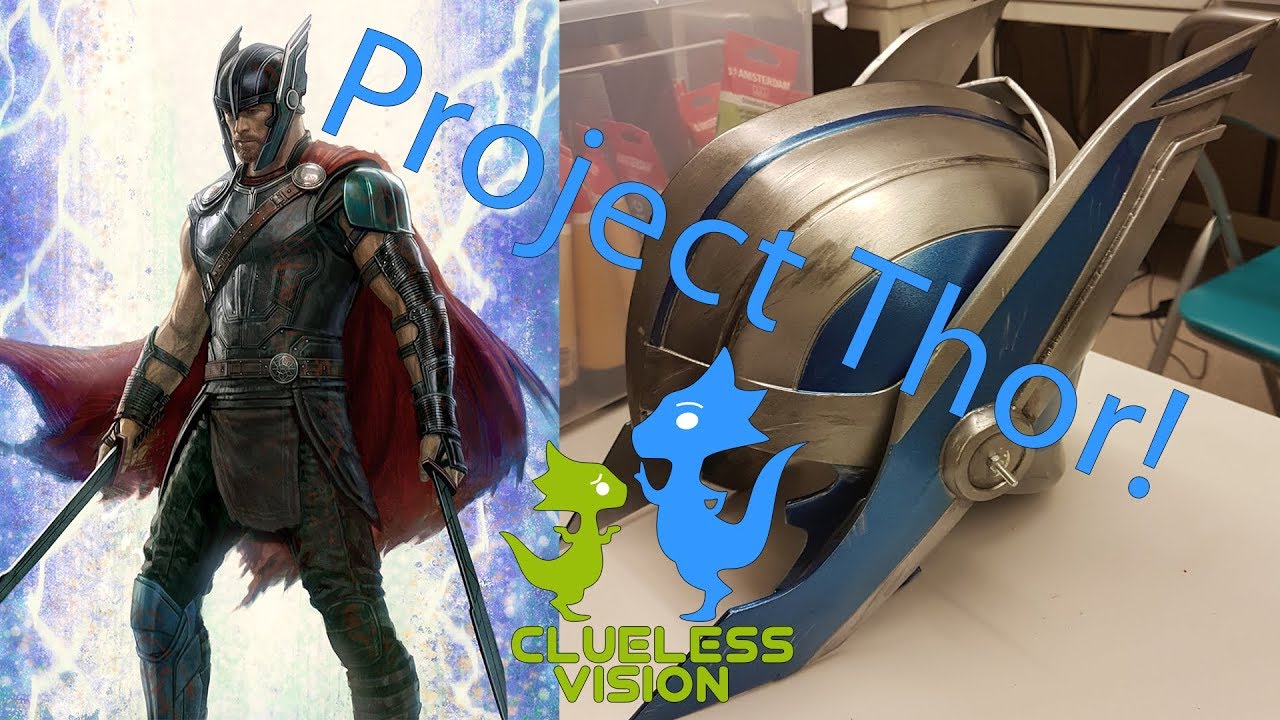 Thor Ragnarok Cosplay Part 3! Making the helmet!