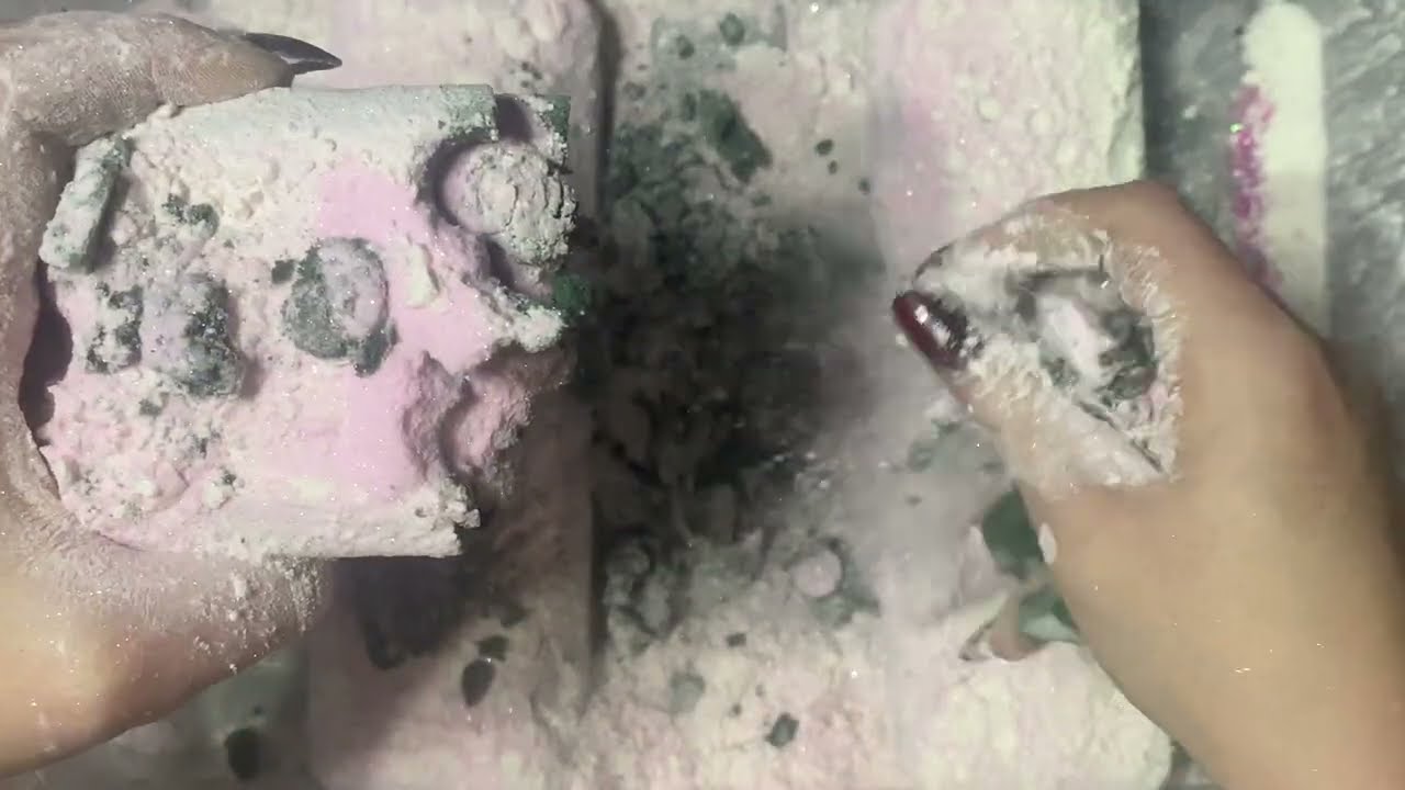 Slabs w/ pink baking soda & cornstarch!