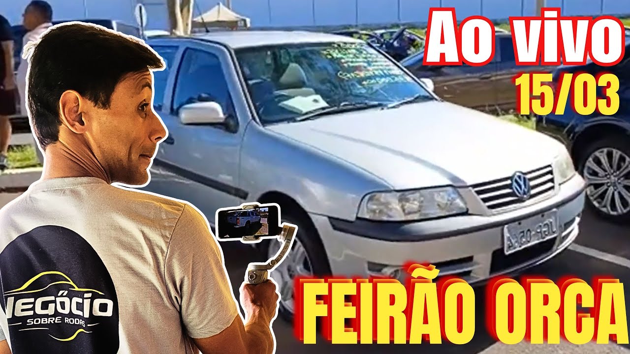 🟢 LIVE 15/03 na Feira da Orca Brasília – Veja Carros Usados Imperdíveis!