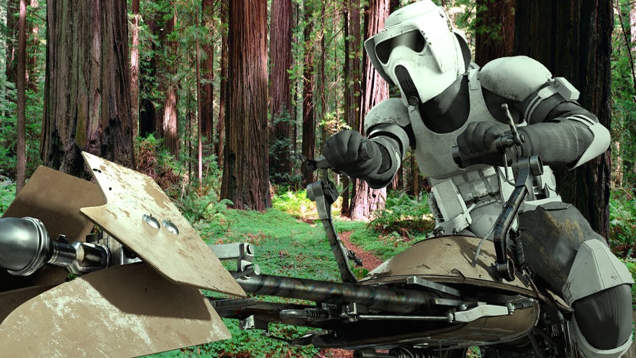 Star Wars Battlefront Missions Endor Chase (gameplay)