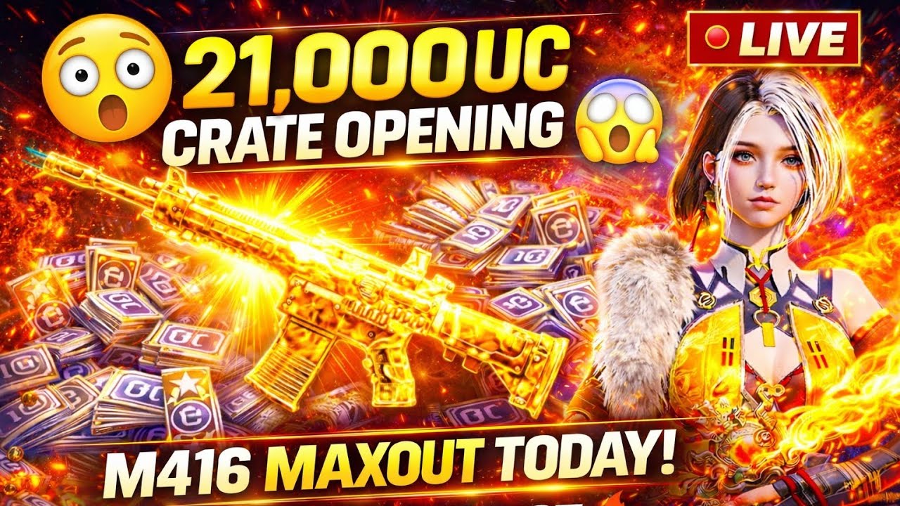 21000 UC Best M416 Crate Opening 🔥 ULTIMATE SET GILT SPIN CRATE OPENING IN BGMI @TMesoGaming 