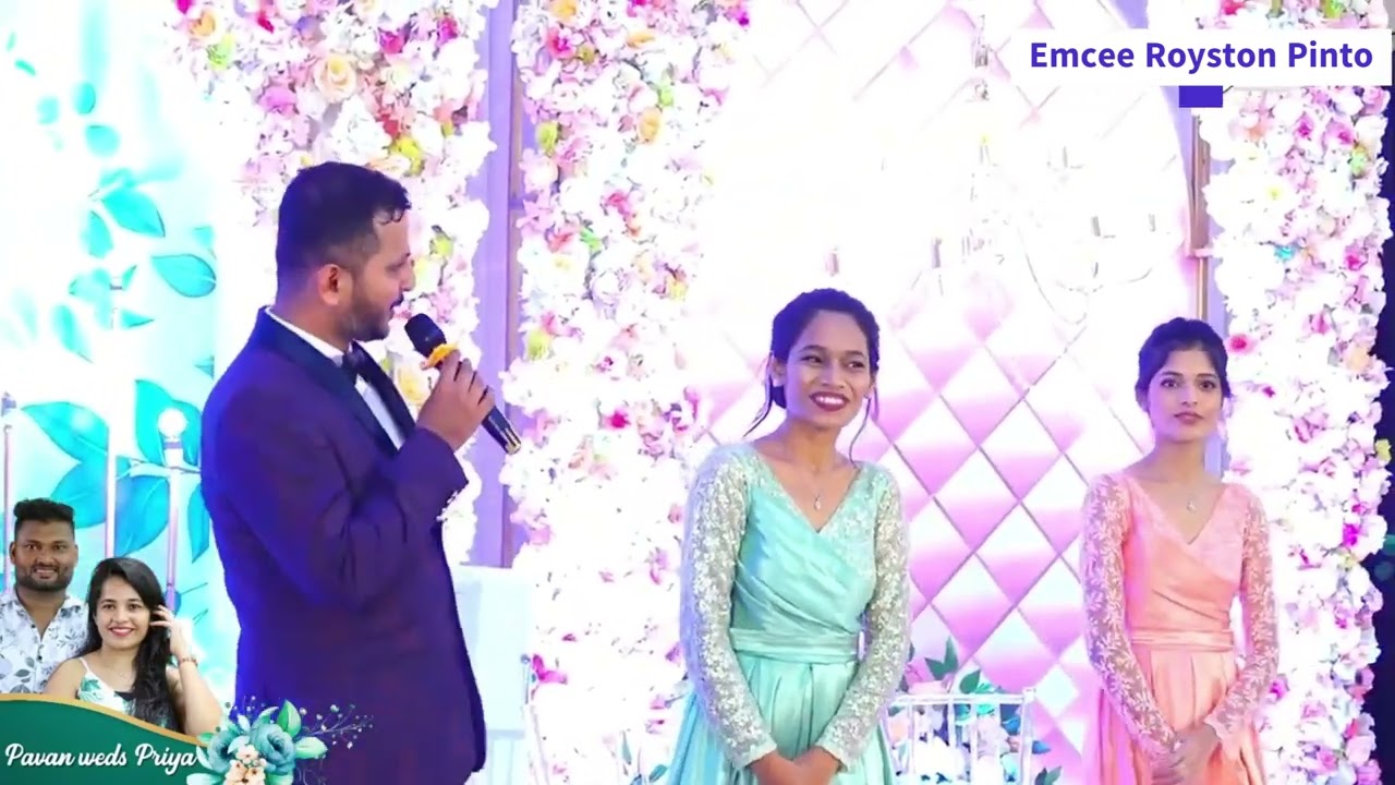 Mangalorean Wedding Reception Live | Emcee / Anchor Royston Pinto Master of Ceremony
