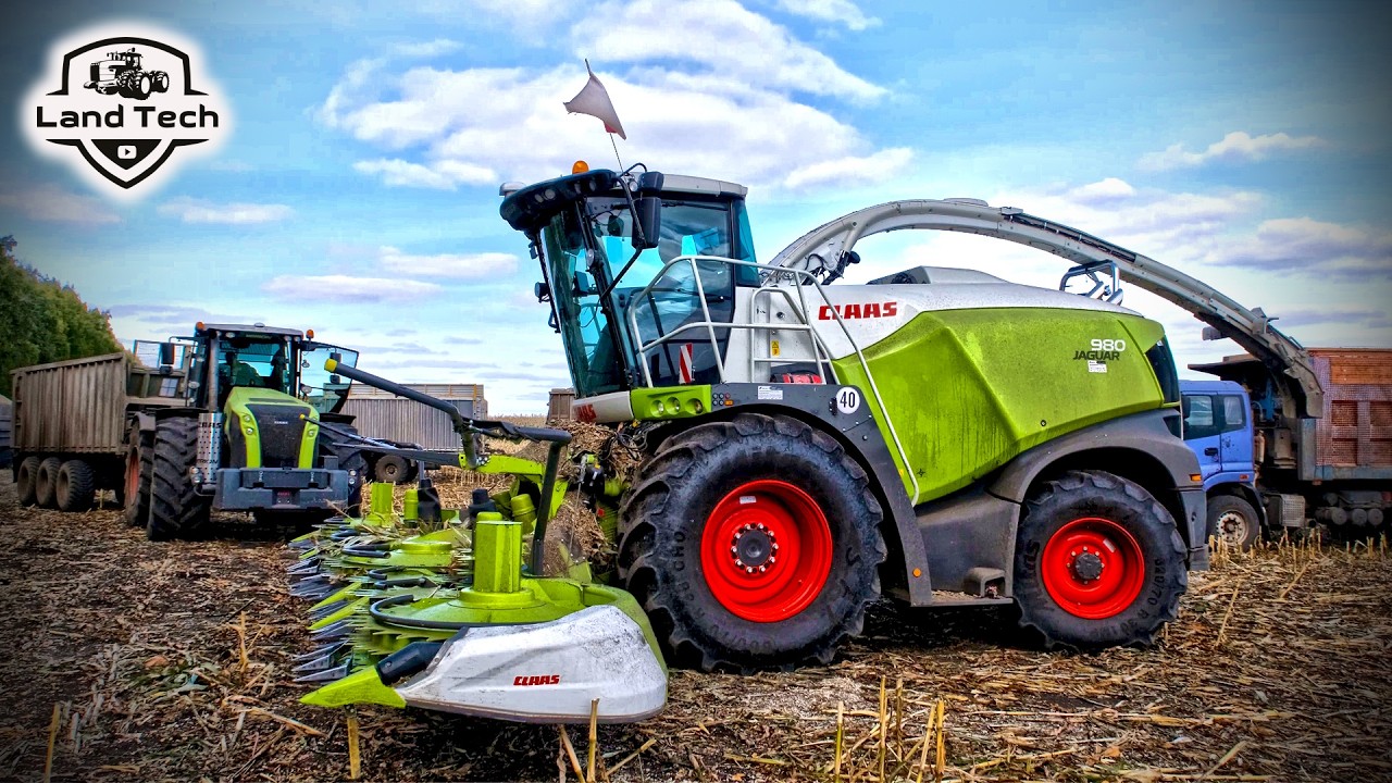 CLAAS JAGUAR 980 с двигателем V12 &mdash; монстр кормозаготовки в деле