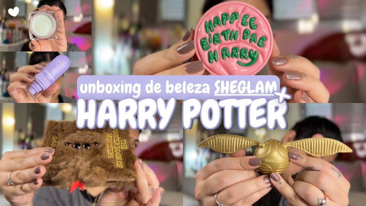 UNBOXING SHEGLAM 💄 | Mostrando minhas novas makes da coleção HARRY POTTER + lançamentos incríveis!