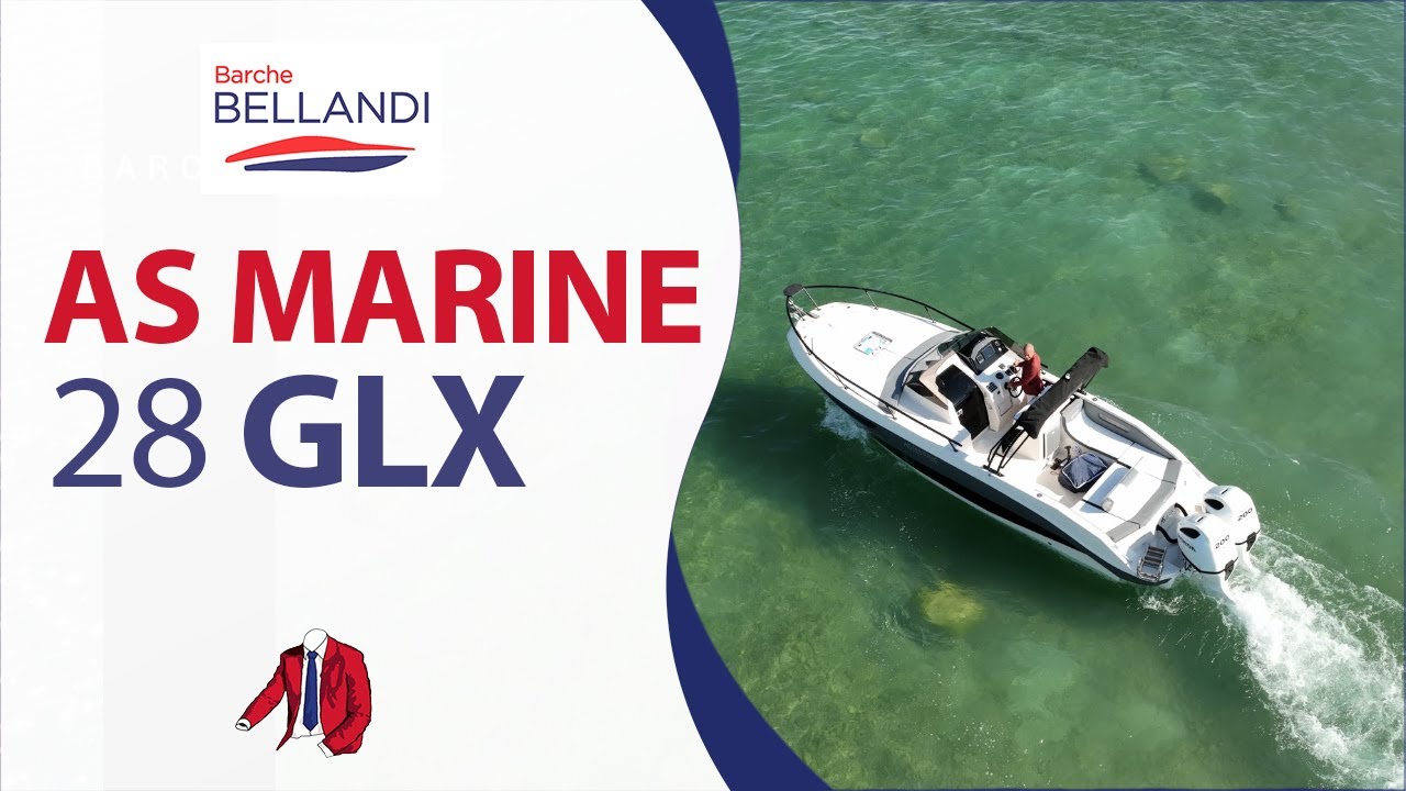AS MARINE 28 GLX // Barca con motore da 200 CV HONDA // Prova sul Lago di Garda // Oscar Bellandi