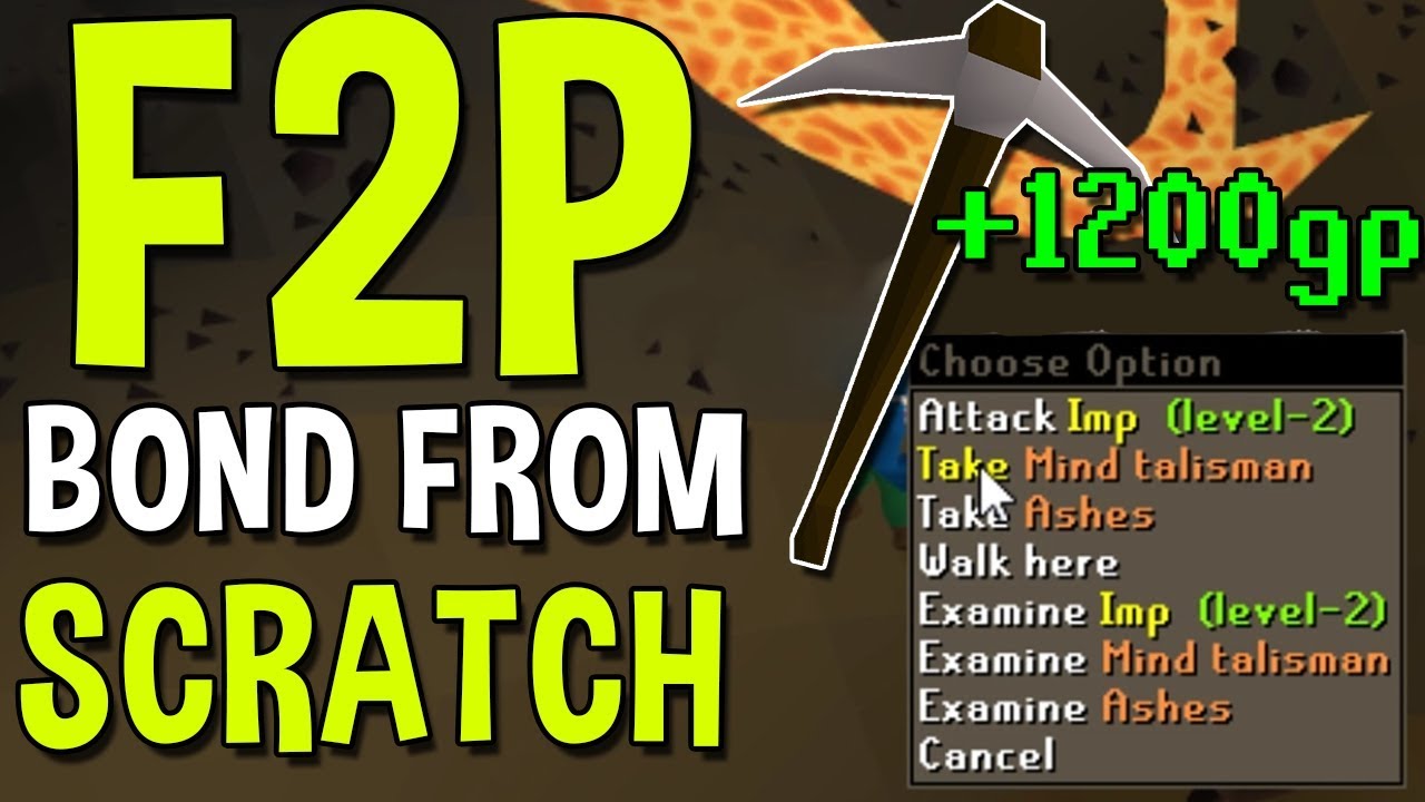 I Put 1Gp on a New F2P Account ... Lets Earn A Bond! [1/2] How to Earn a Bond in F2P! [OSRS]
