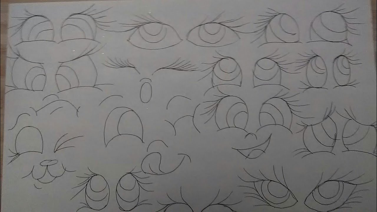 EJERCICIOS PARA APRENDER A PINTAR OJITOS.