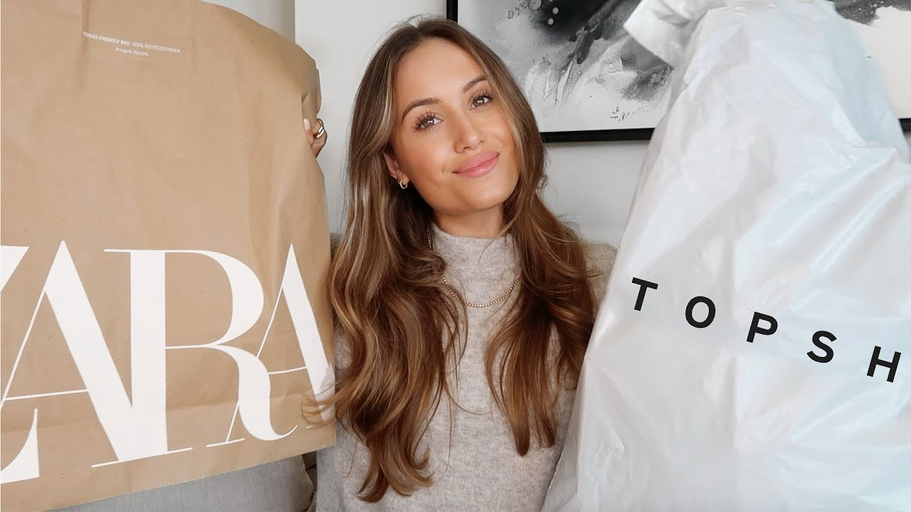 HUGE ZARA & TOPSHOP HAUL | Kate Hutchins