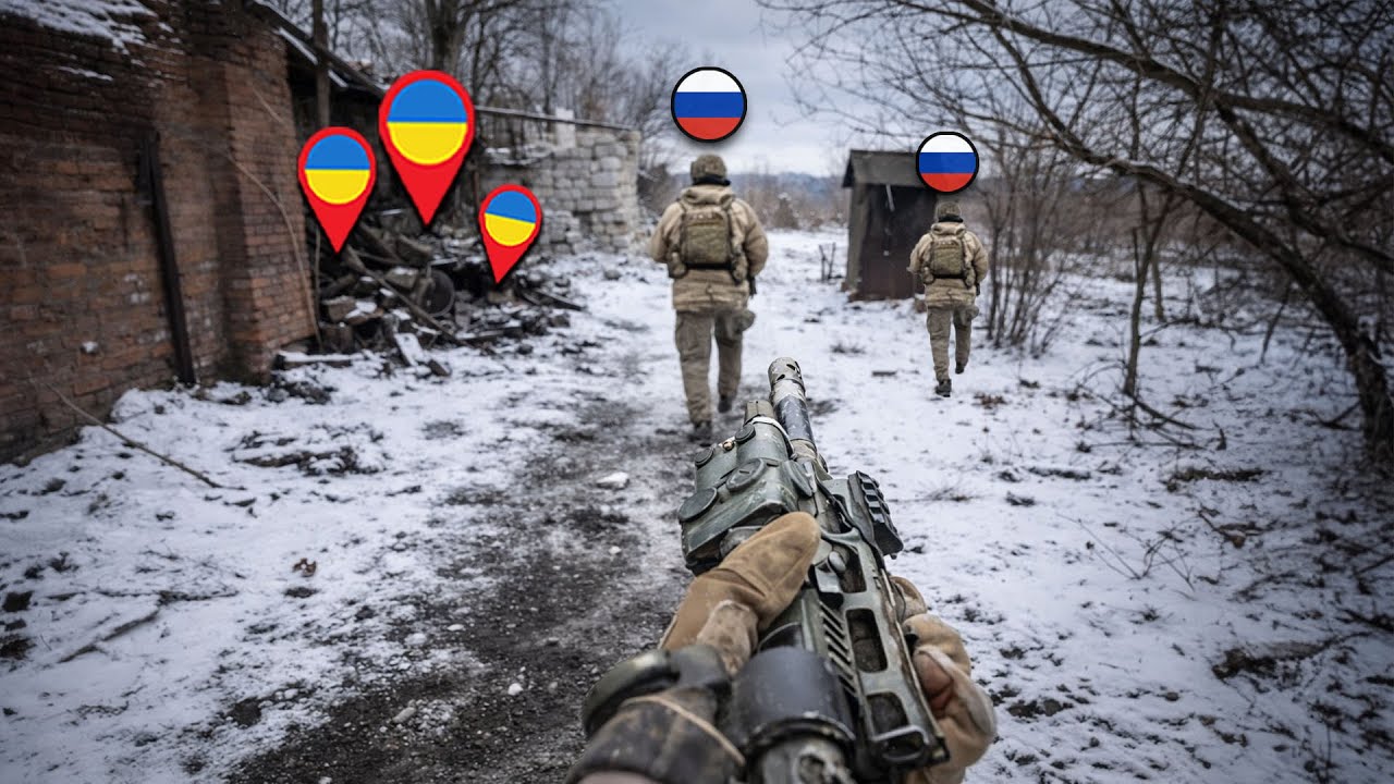 Russian Soldiers Smash Into Ukrainian Positions in Brutal Close Combat