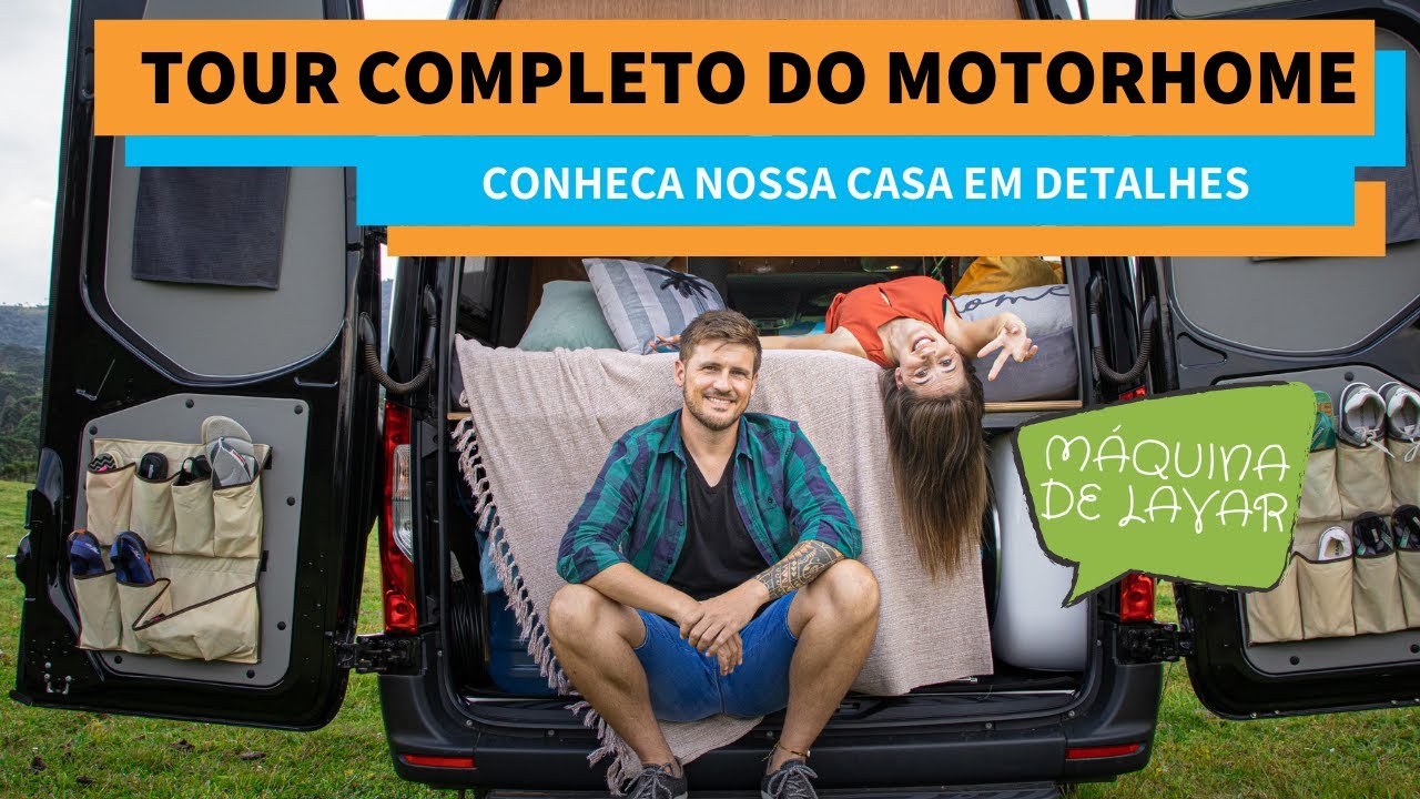 TOUR PELO MOTORHOME MAIS INCR&Iacute;VEL QUE VOC&Ecirc; J&Aacute; VIU! - Com m&aacute;quina de lavar roupas e ar condicionado
