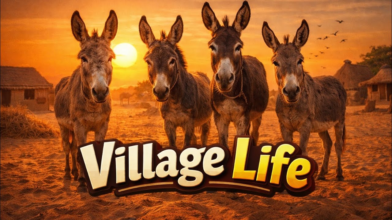 Donky village life from Desert #donkey #desert #foryou 