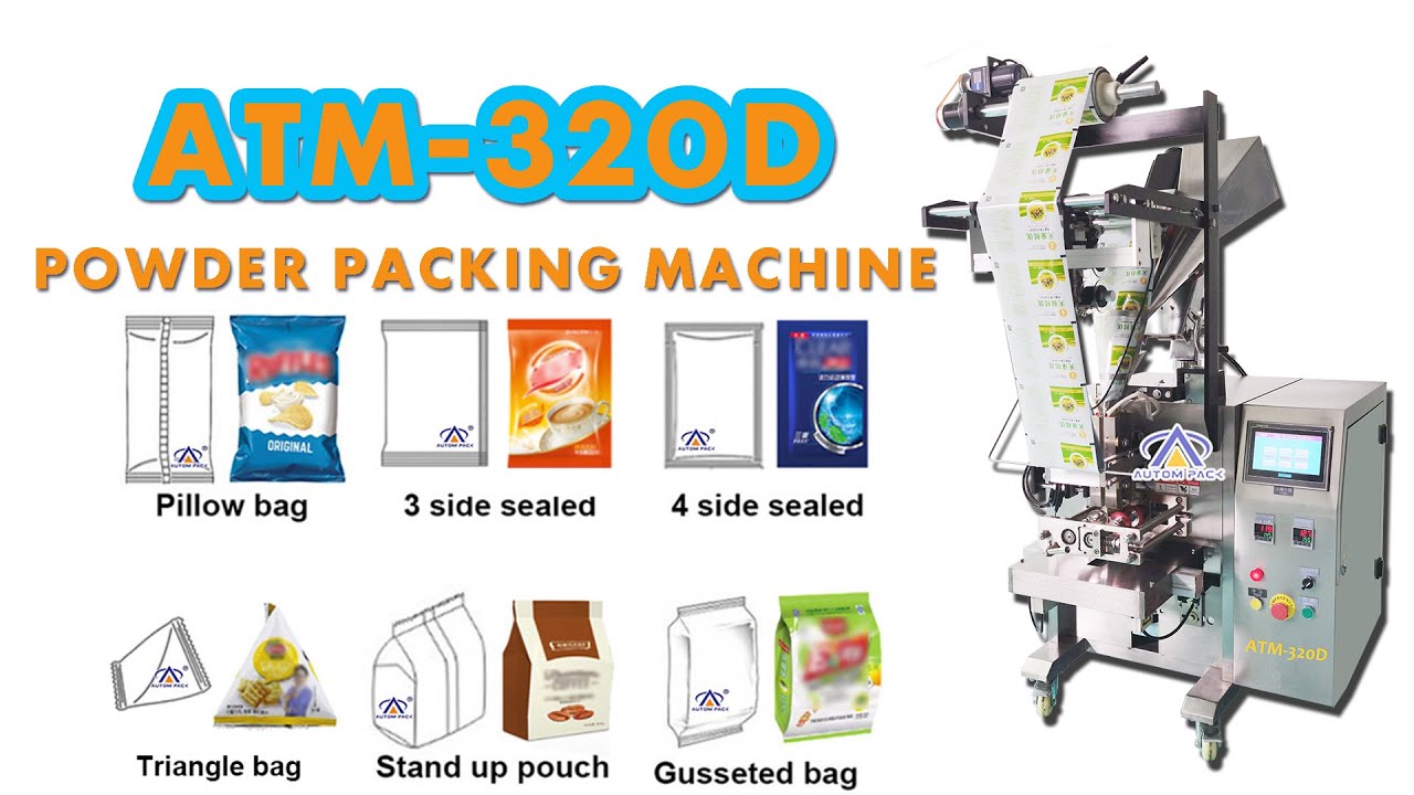 Mini Automatic Powder Packing Machine, Lentils Nuts Wheat Granule Pouch Powder Packing Machinery
