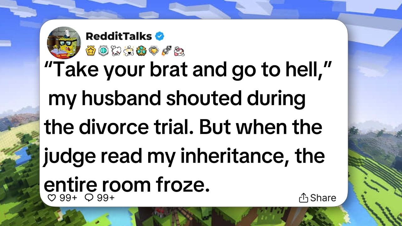 “Take your brat and go to hell,” my husband shouted during the divorce trial  But when...