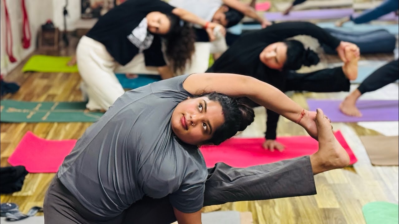 Middle split | live yoga class | 60 minute | full video| vyas yoga | ￼