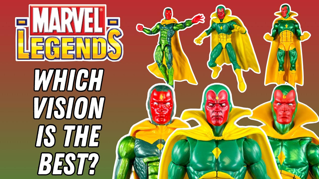 Which Marvel Legends Vision Figure is the BEST!? | Action Figure Showdown