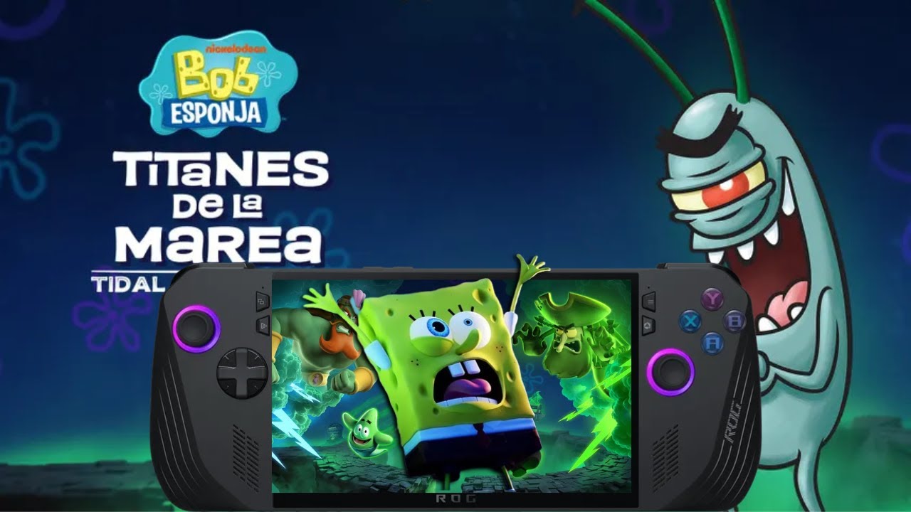 Bob Esponja: Titanes de la Marea / ASUS ROG ALLY X / Gameplay en Español / 900P / TDP 17W