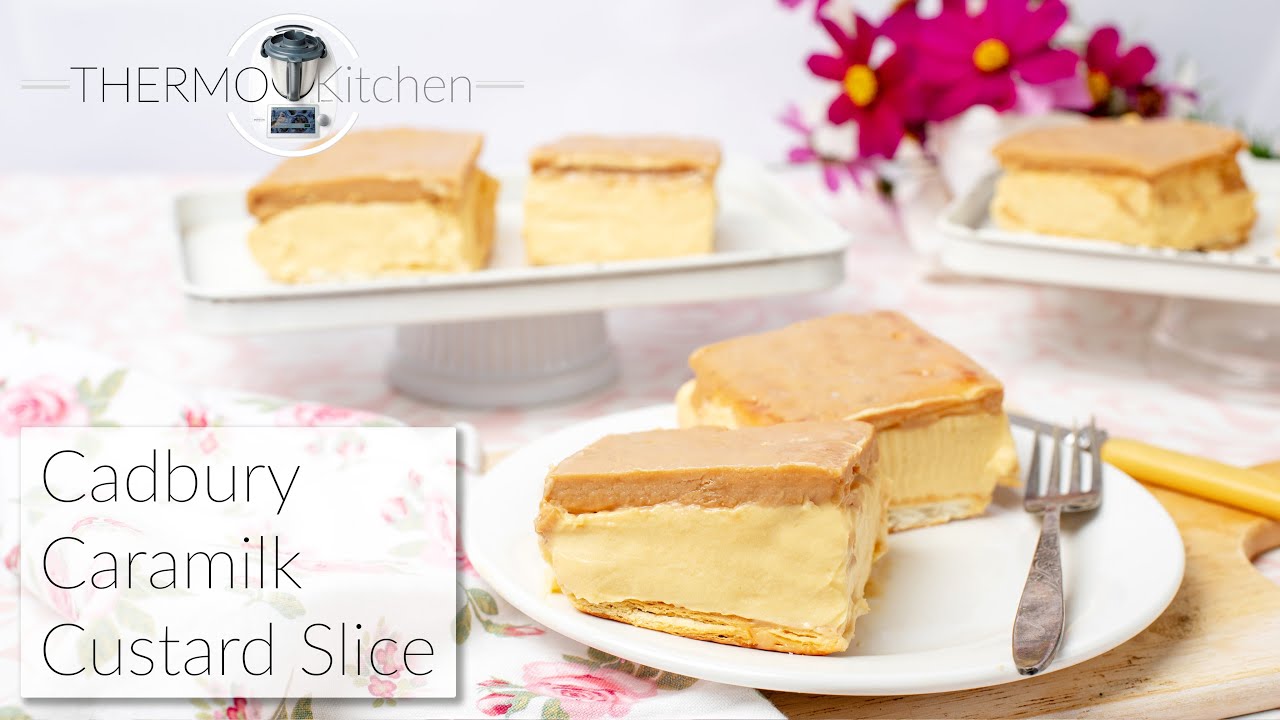 Cadbury Caramilk Custard Slice - Thermomix Recipe