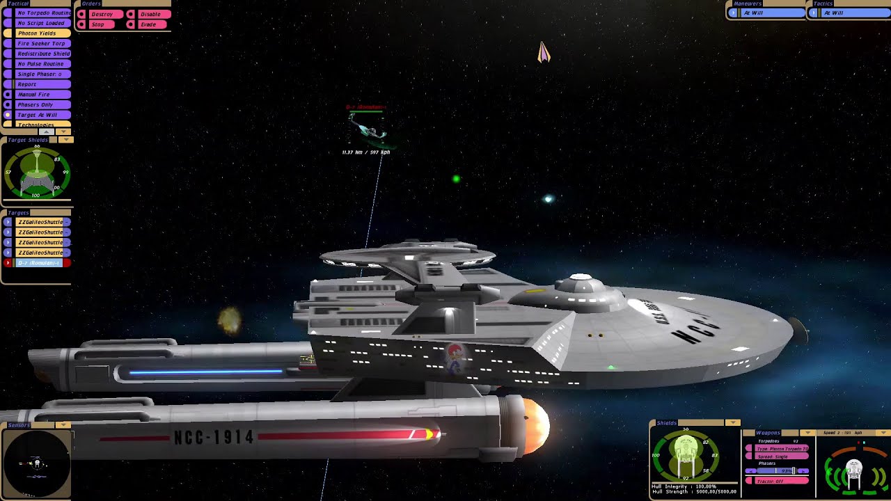 USS Dora Cohen Hardpoint Test | KM | Star Trek Bridge Commander