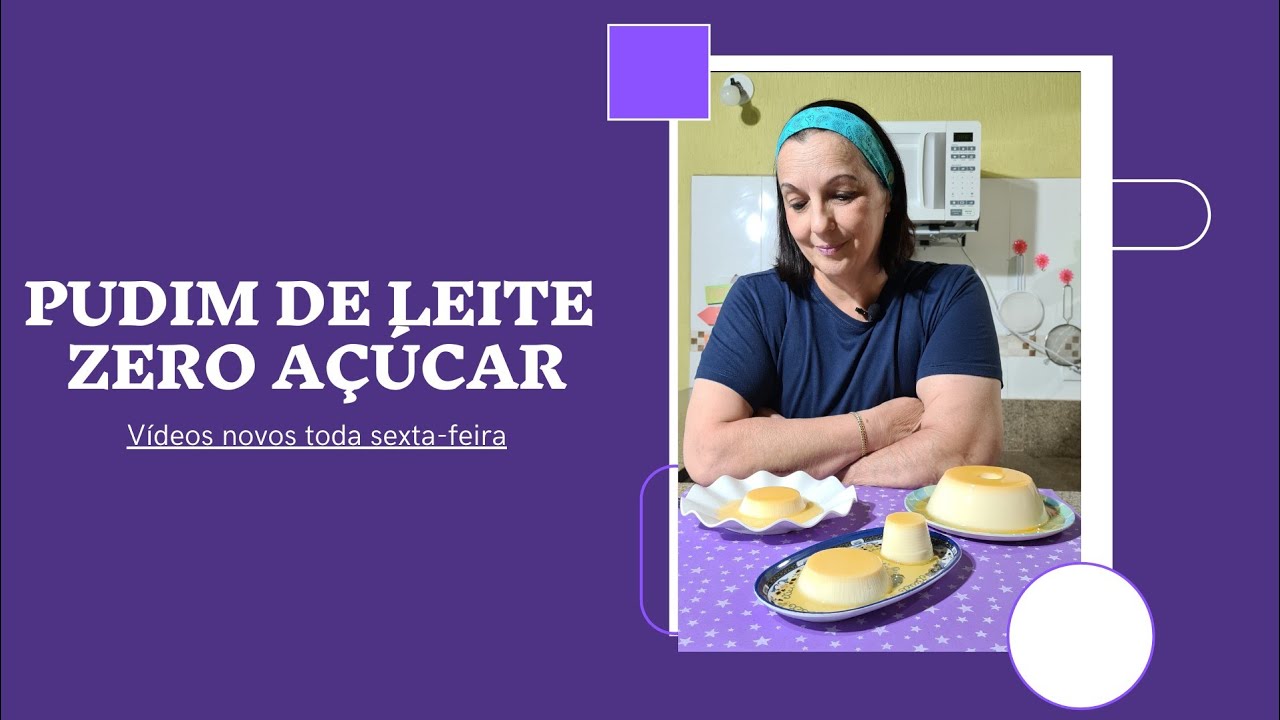ZERO AÇÚCAR: PUDIM de leite NINHO - SEM fogo NEM FORNO